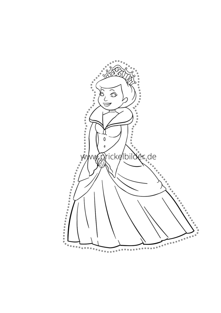 Prickelbild-kostenlos-02-Prinzessin-download