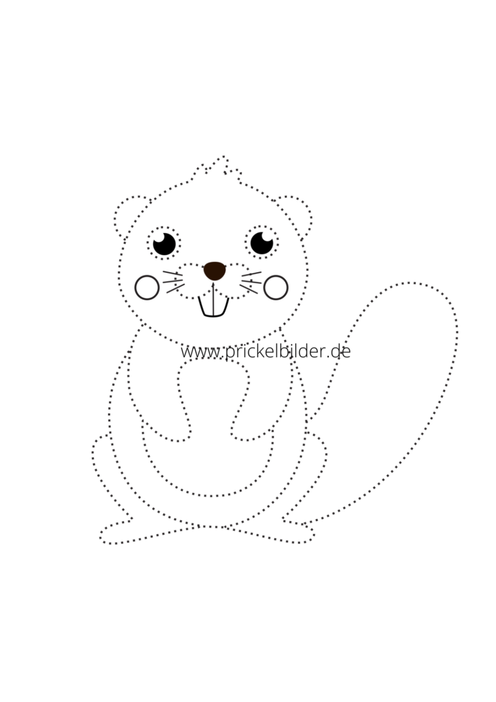 Prickelbild-kostenlos-10-Tiere-Biber-download