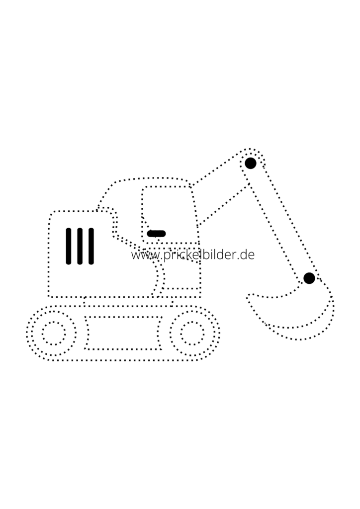 Prickelbild-kostenlos-07-Bagger-download